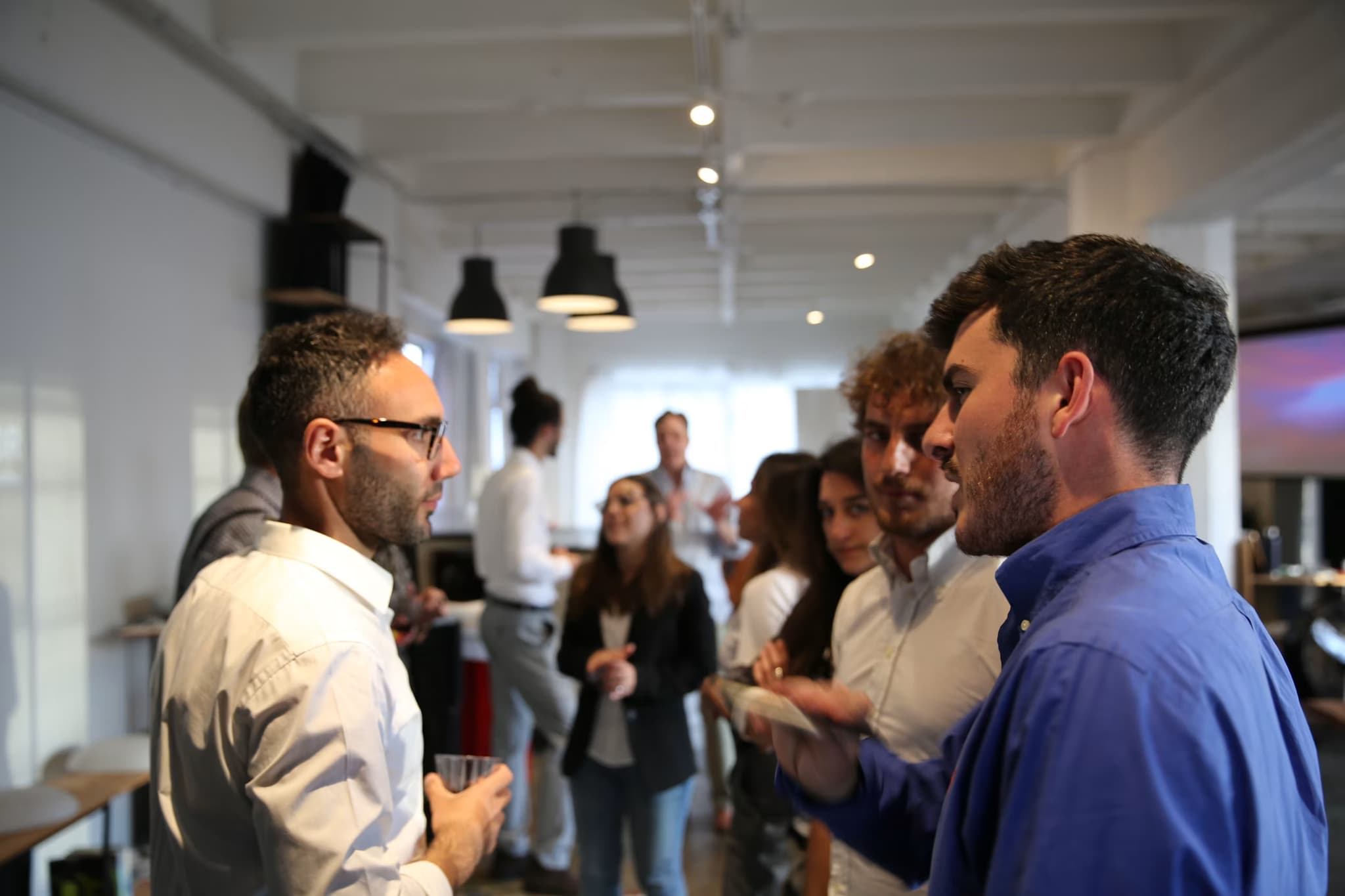 Founders and engineers meeting in New York City